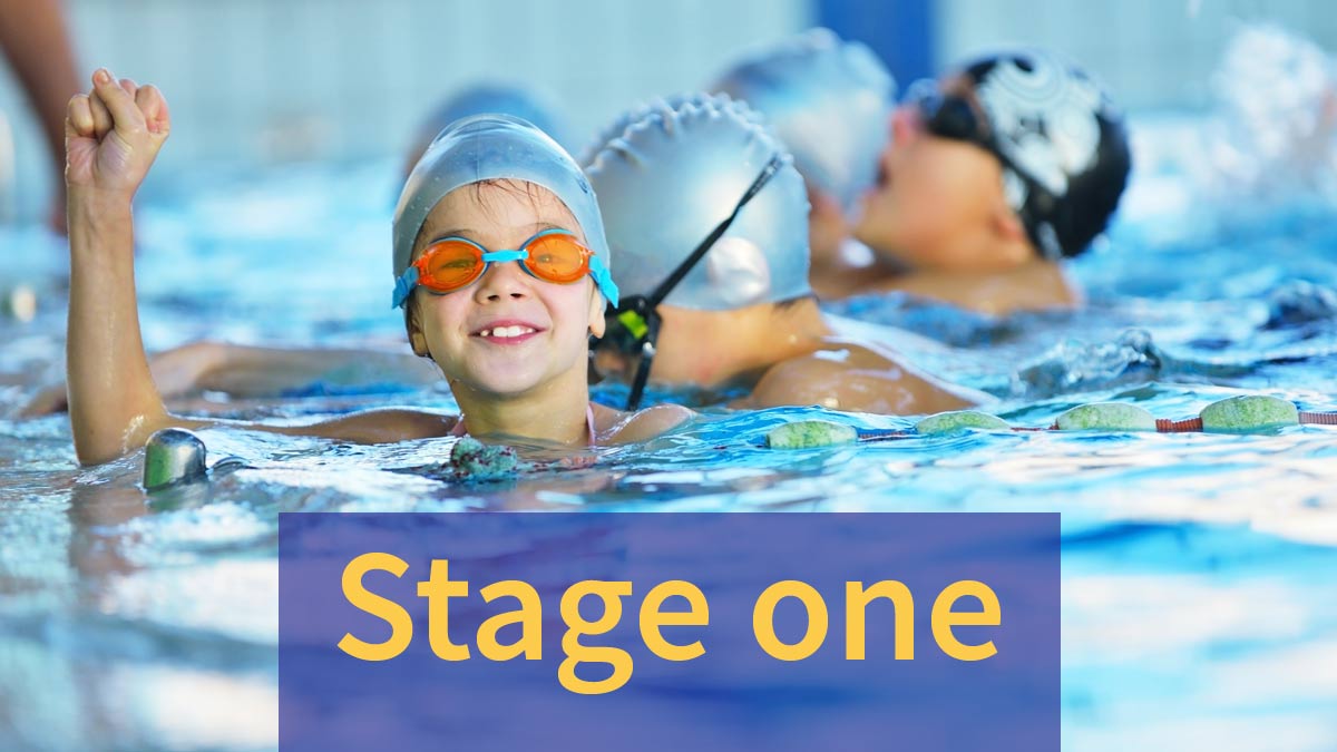 stage one swimming lesson